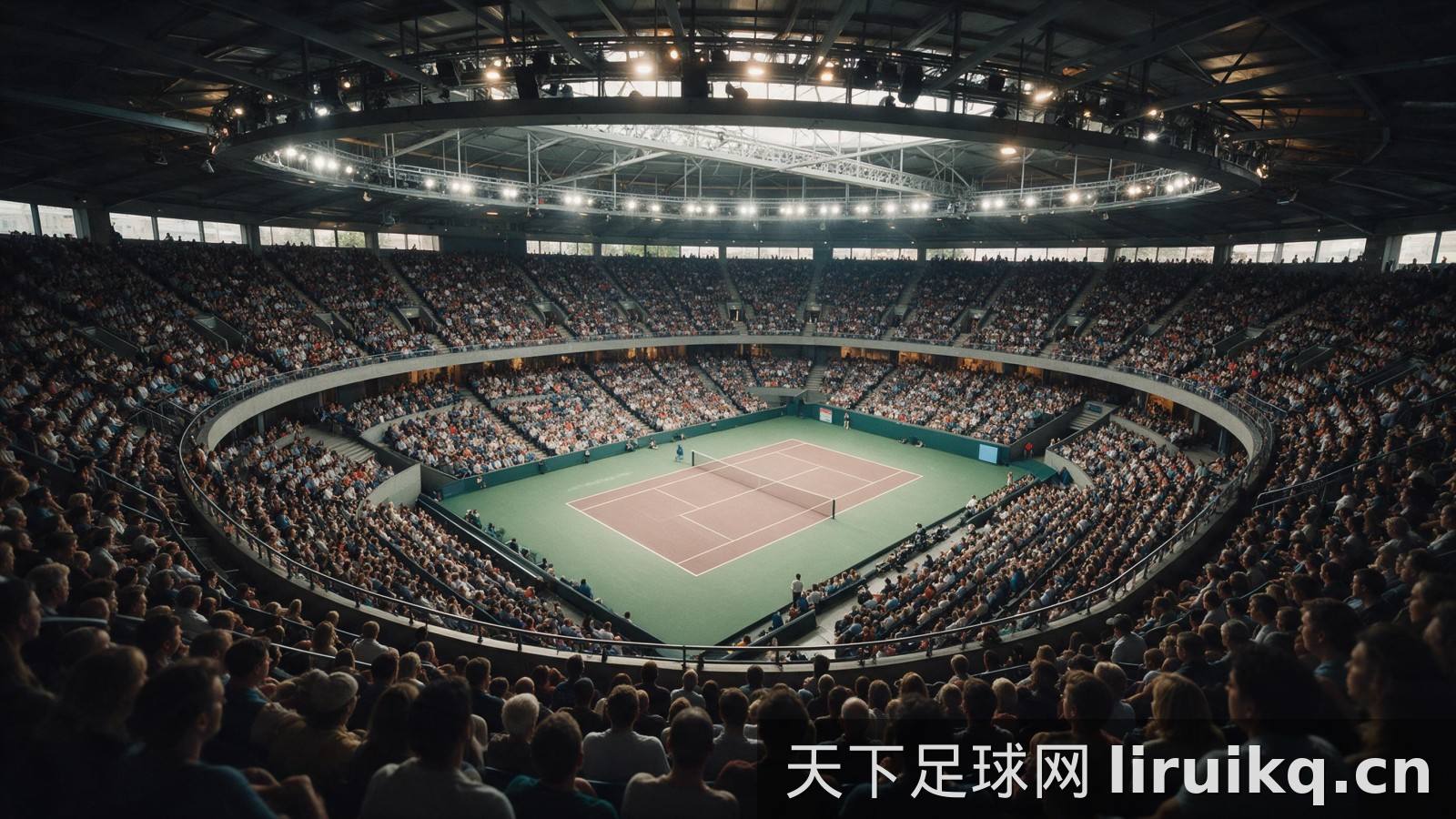 天下足球网主视觉图 - 足球场与比赛精彩瞬间